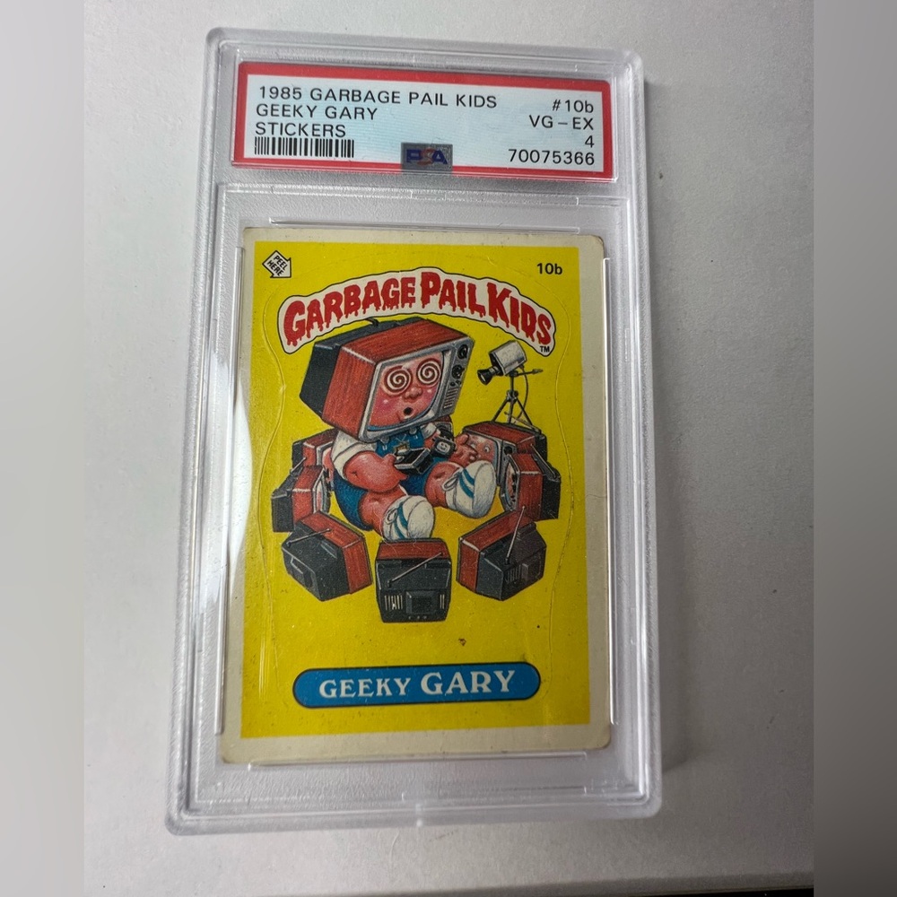 1985 Garbage Pail Kids PSA Geeky Gary Vg-EX 4 #10b